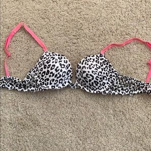 Cheetah VS Pink Push Up Bra